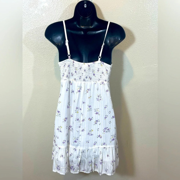 LA Hearts by PacSun Women's White and Purple Dress samll - Picture 2 of 7